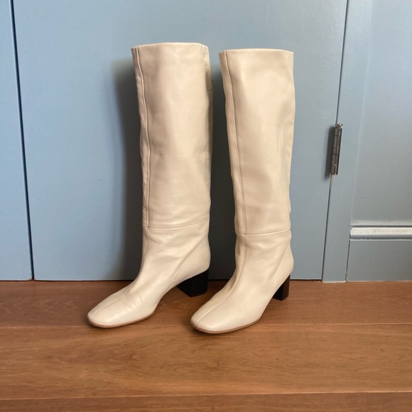 Everlane Glove Boot White Over the Knee Boots size 9 - Picture 8 of 9